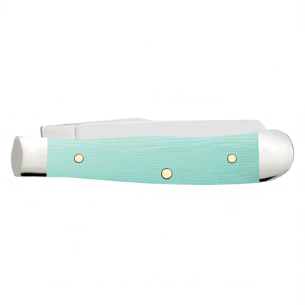 Case® Smooth Seafoam Green (Tiffany Blue) G-10 Tiny Trapper Pocket Knife