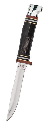 Case CA379 - Buffalo Horn Mini FINN Hunter with Leather Sheath