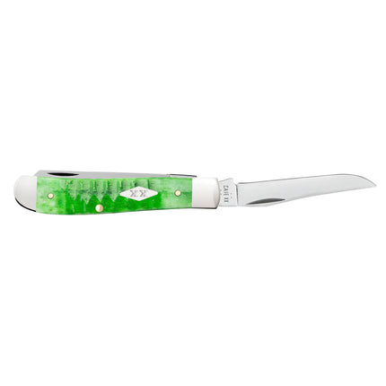 Case® | Gator Jigged Bright Green Bone Mini Trapper by caseknives