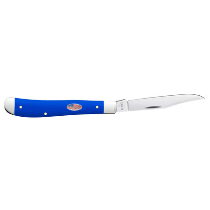 Case® | Royal Blue Synthetic Smooth Slimline Trapper by caseknives