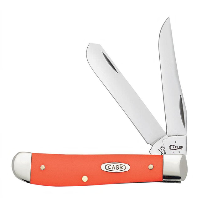 Case® Smooth Orange Synthetic Mini Trapper Pocket Knife