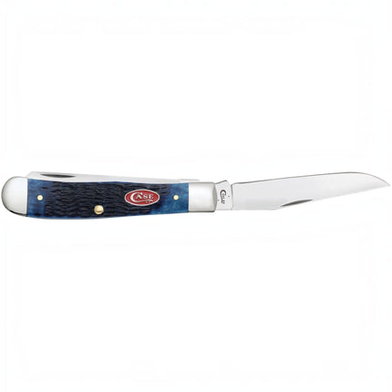 Case® Rogers Jig Navy Blue Bone Trapper Pocket Knife