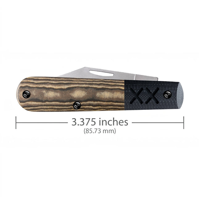 Case CA53161 - Crossroads™ Smooth Luna Richlite® w/Black G-10 XR Barlow