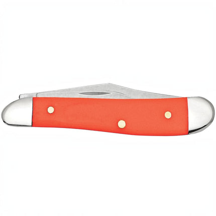 Case® Smooth Orange Synthetic Peanut Pocket Knife