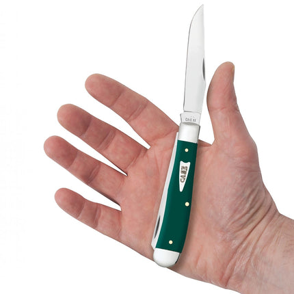 Case XX Spruce Green Smooth Synthetic Trapper Folding Knife CA64530 by Case®