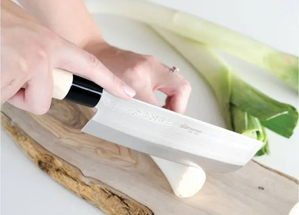 Due Cigni Nakiri Knife Maple Wood Handle - DCIHH05 by Due Cigni