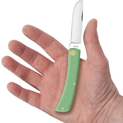 Case XX Mint Green Smooth Synthetic Sod Buster Jr Folding Knife CA63834 by Case®