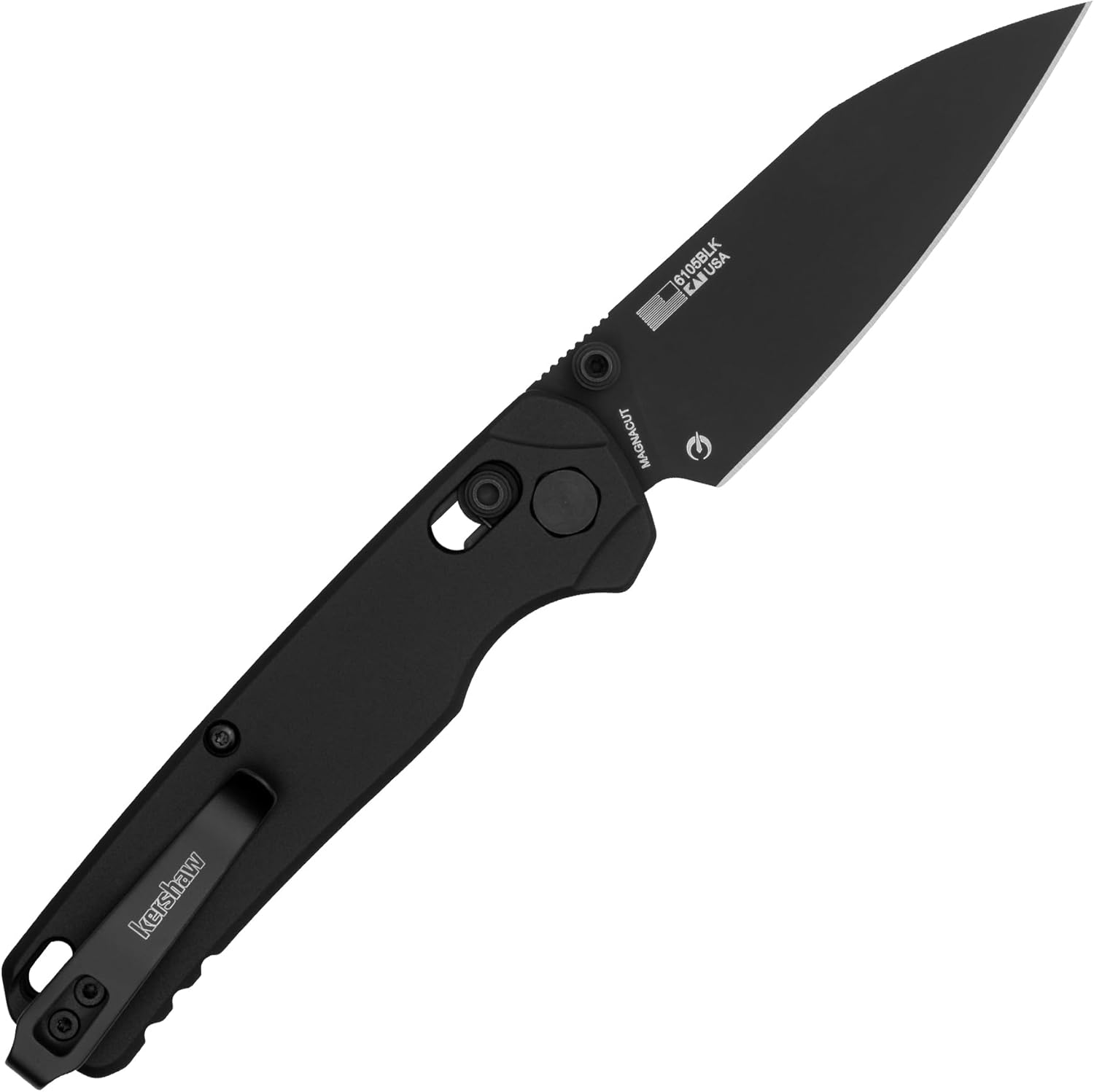 Kershaw Bel Air Pocket Knife, Made in the USA, 3.4 inch CPM MagnaCut Steel Blade, EDC Design, Duralock Locking Mechanism, Manual Folder, Pocketclip