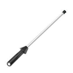 Total L.17.5-Inch/Rod L.12-Inch 3000-Grit Ceramic Sharpening Steel with Built-In Angle Guides