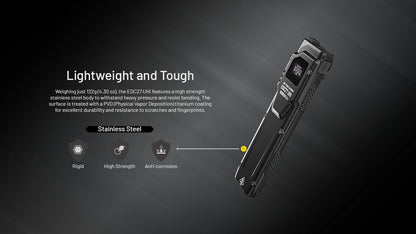 Nitecore EDC27 UHi 3100 Lumens | Flat EDC Flashlight

