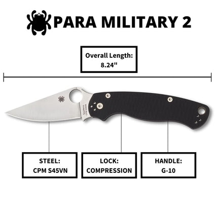 Spyderco Para Military 2 Folding Knife by Spyderco