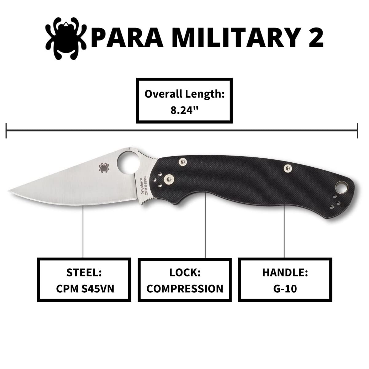 Spyderco Para Military 2 Knife | Iconic & High-Performance