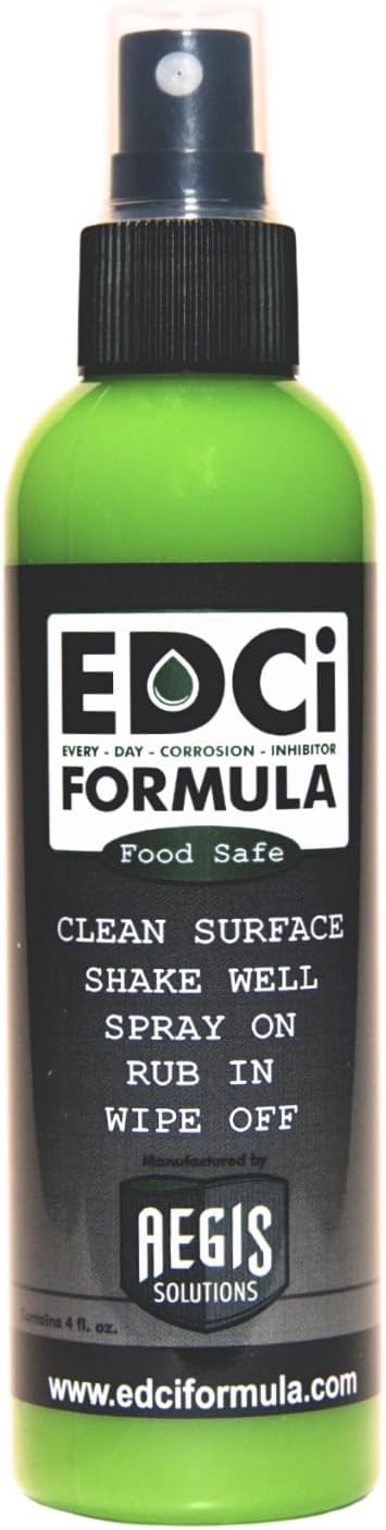 EDCI Formula. Knife Care and Maintenance. Food Safe, Corrosion and Rust prevention for all knives.