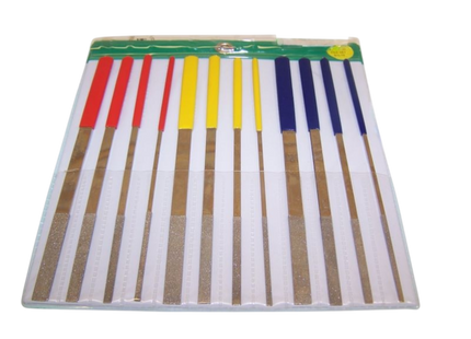 Diamond Files for Sharpening (12 Pack) by Razor Sharp AZ