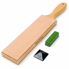 Sharpal Double-Sided Leather Strop Kit with Polishing Compound & Angle Guide