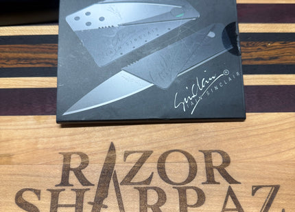 Ian Sinclair CardSharp Credit Card Folding tool by Razor Sharp AZ