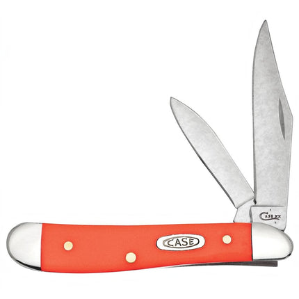 Case® Smooth Orange Synthetic Peanut Pocket Knife