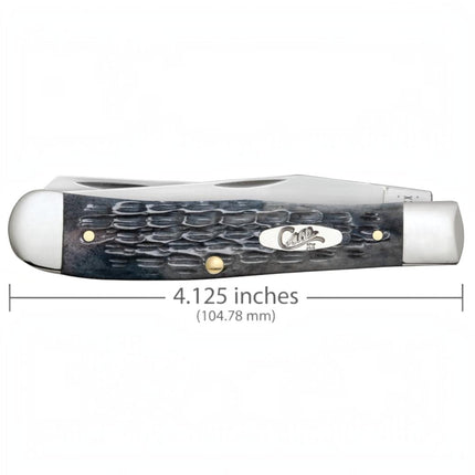 Case® | Pocket Worn® Crandall Jig Gray Bone Trapper Knife by caseknives
