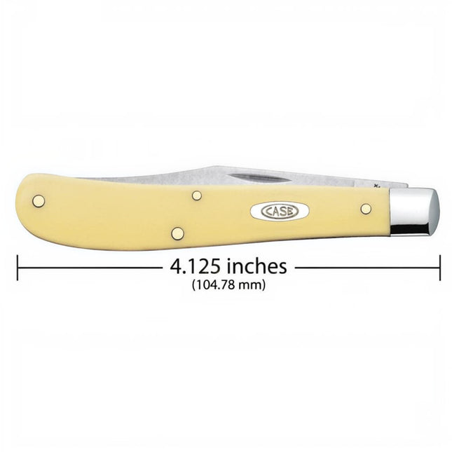 Case® Yellow Synthetic Slimline Trapper Pocket Knife
