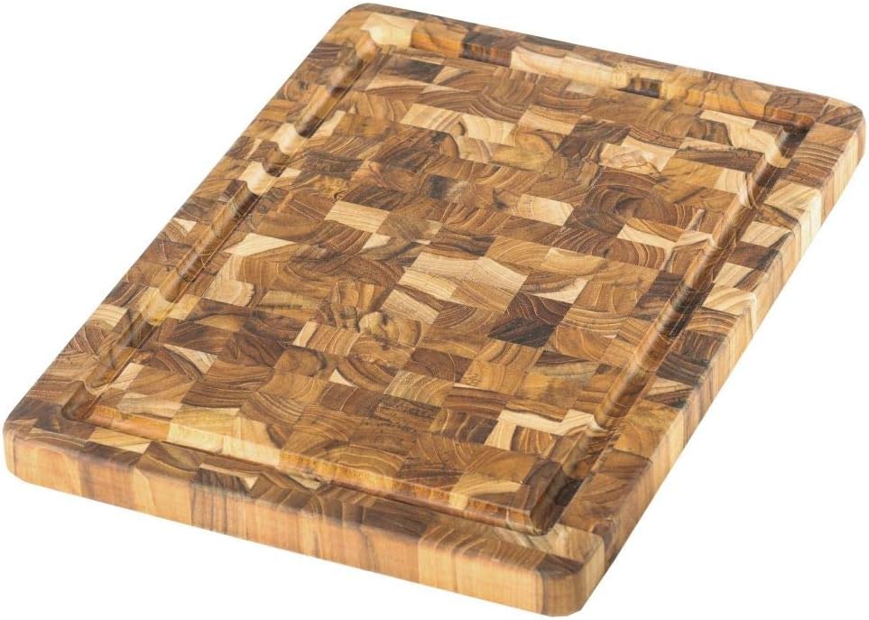 TeakHaus Scandi 14 x 10 Inch Rectangular End Grain