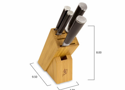 Shun Classic 5-Piece Slimline Block Set | Chef's, Paring & Utility Knives