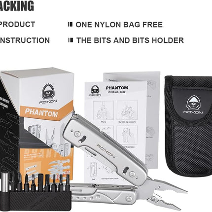 ROXON S802 16 in 1 Multitool Phantom Updated Version by Roxon