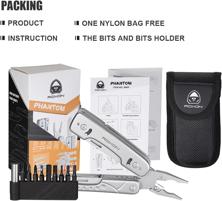 ROXON S802 16 in 1 Multitool Phantom Updated Version