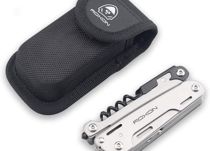 ROXON S801S STORM 19 in 1 multitool pliers EDC for Camping, Outdoor with Lockable Saw Blade with Nylon Case (S801S) by Roxon