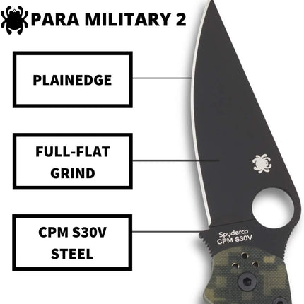 Spyderco Para Military 2 Signature Folding Knife by Spyderco