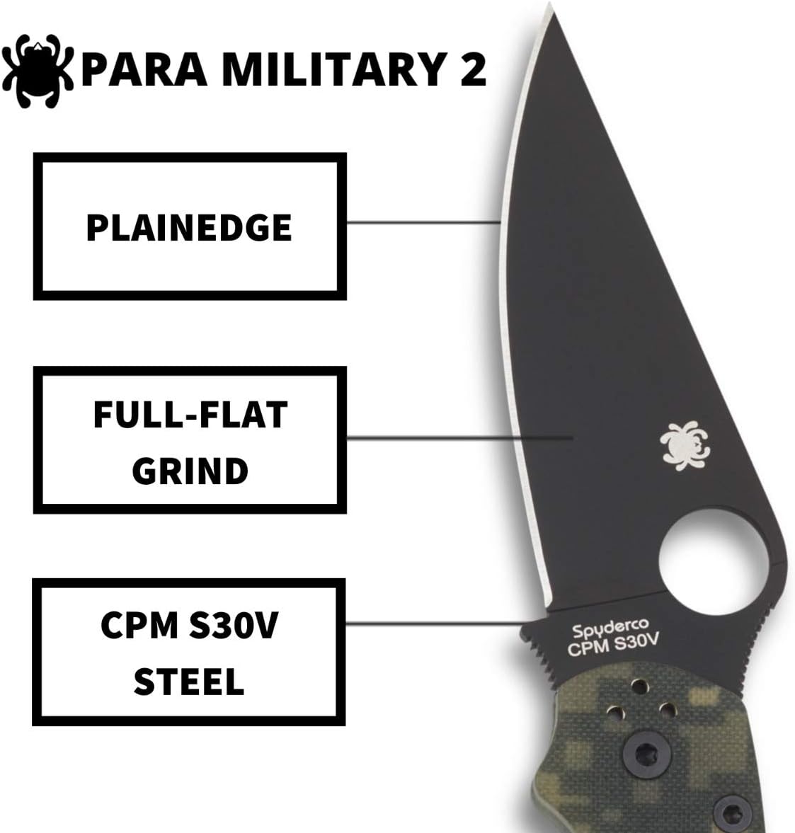 Spyderco Para Military 2 Signature Knife | Premium & Reliable