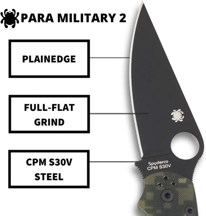 Spyderco Para Military 2 Signature Knife | Premium & Reliable