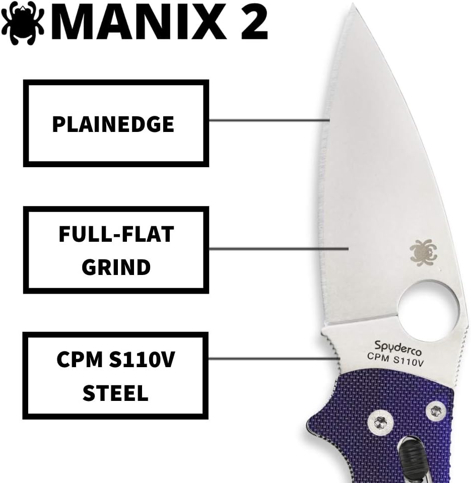 Spyderco Manix 2 Signature with CPM S110V Folding Knife