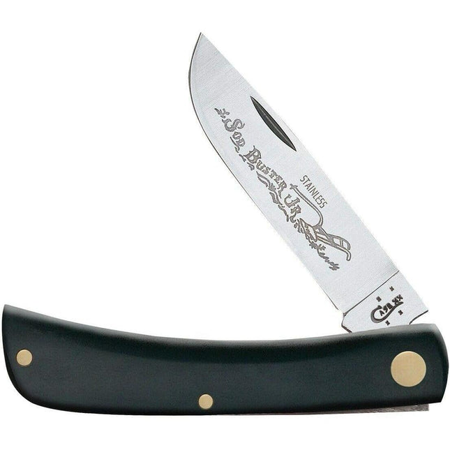 Case 095 Sodbuster Jr Folding Pocket Knife with Black Synthetic Handle by Case®