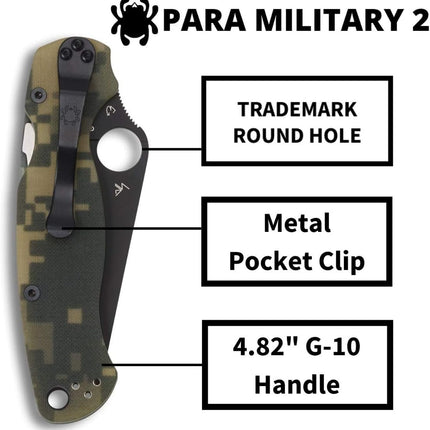 Spyderco Para Military 2 Signature Folding Knife by Spyderco