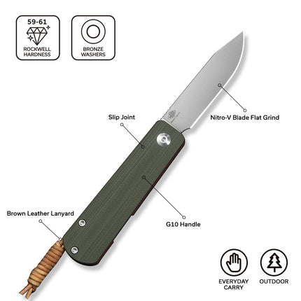 CIVIVI Slippy Sendy Folding Knife for EDC Camping Daily Use by Civivi