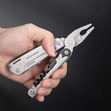 ROXON S801S STORM 19 in 1 multitool pliers EDC for Camping, Outdoor with Lockable Saw Blade with Nylon Case (S801S) by Roxon