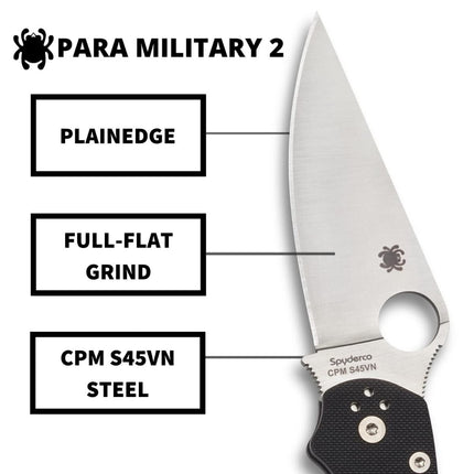 Spyderco Para Military 2 Folding Knife by Spyderco