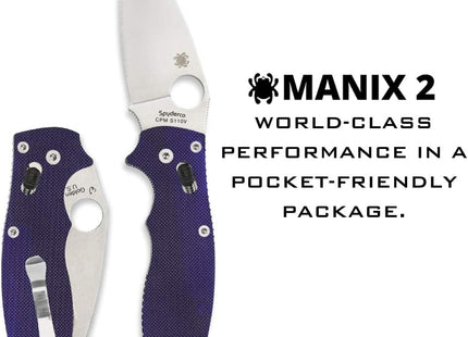 Spyderco Manix 2 Signature with CPM S110V Folding Knife by Spyderco