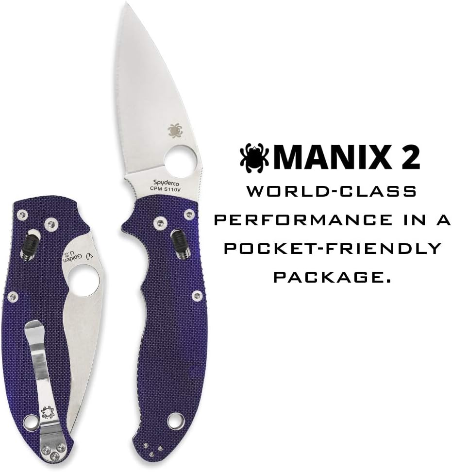 Spyderco Manix 2 Signature with CPM S110V Folding Knife