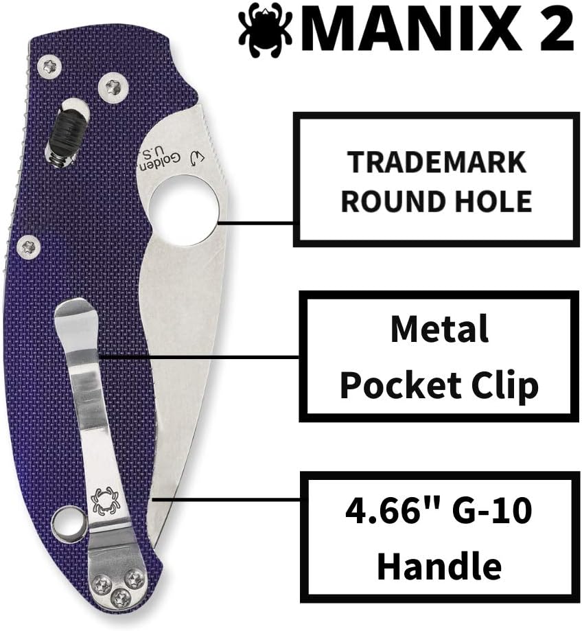 Spyderco Manix 2 Signature with CPM S110V Folding Knife