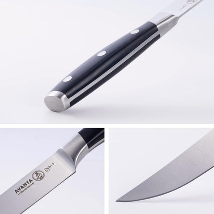 Messermeister Avanta 5” Fine Edge Steak Knife Set - Includes 4 Steak Knives by Messermeister