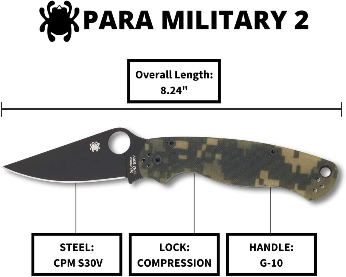 Spyderco Para Military 2 Signature Knife | Premium & Reliable