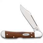 Razor Sharp AZ Case Mini CopperLock knife with a smooth chestnut bone handle and mirror-polished stainless steel blade