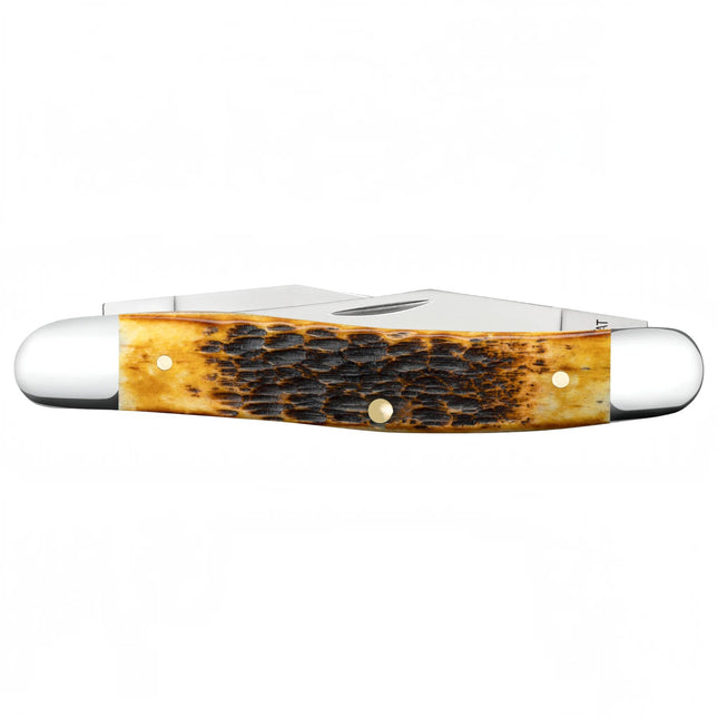 Case XX Muskrat Pocket Knife (Burnt Amber Rogers Jigged Bone, CA51395) by Case®