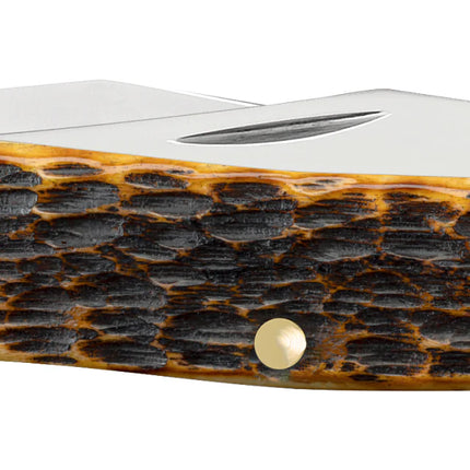 Case XX Muskrat Pocket Knife (Burnt Amber Rogers Jigged Bone, CA51395) by Case®