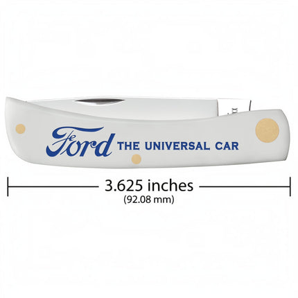 Case® x Ford “The Universal Car” Smooth White Synthetic Sod Buster® Jr Pocket Knife