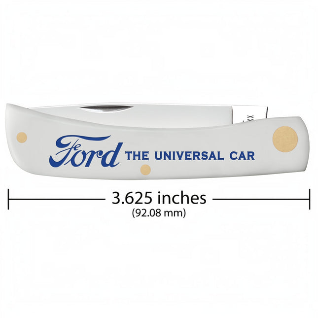 Case® x Ford “The Universal Car” Smooth White Synthetic Sod Buster® Jr Pocket Knife