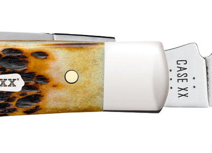 Case® | Rogers Jig Burnt Amber Bone CS Mini Trapper by caseknives