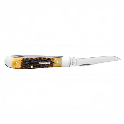 Case® | Rogers Jig Burnt Amber Bone CS Mini Trapper by caseknives