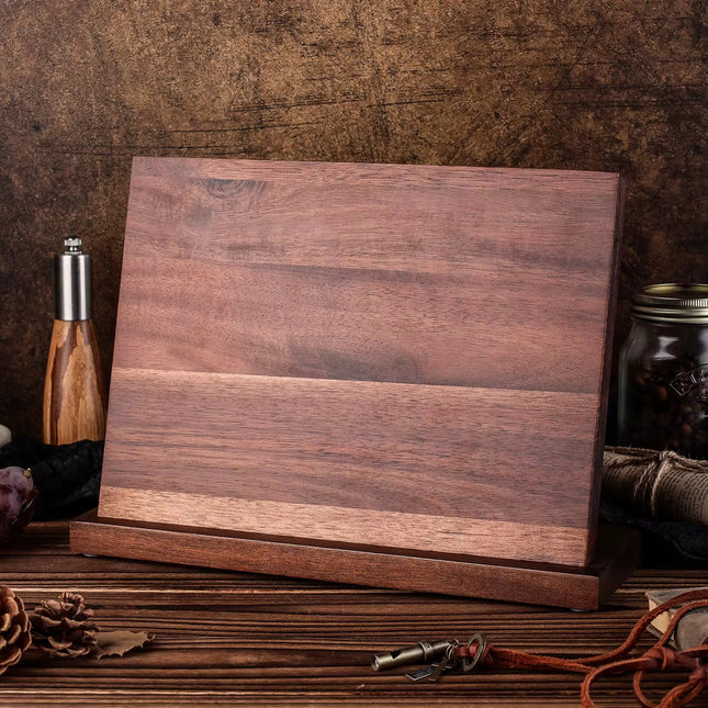 Acacia Wood Magnetic Knife Block Holder Hand Crafted By Razor Sharp AZ